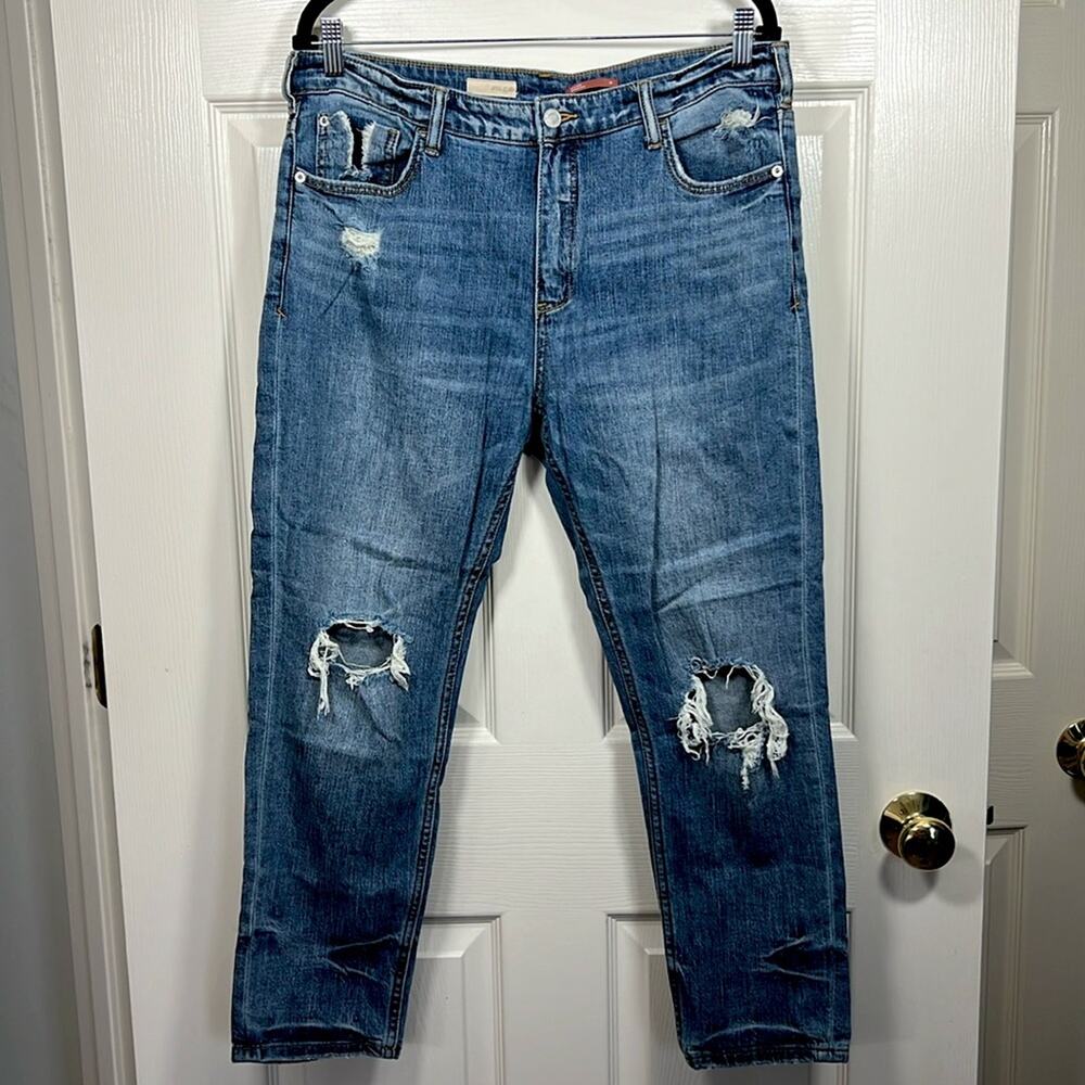 Anthropologie Pilcro And The Letterpress Distressed Blue Jeans